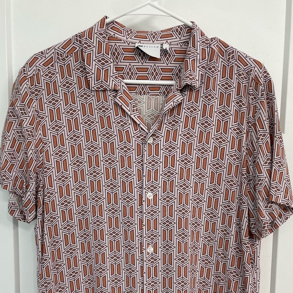 ASOS Camp Collar Short-Sleeve Shirt *NEVER WORN* - Picture 1 of 5